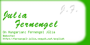julia fernengel business card
